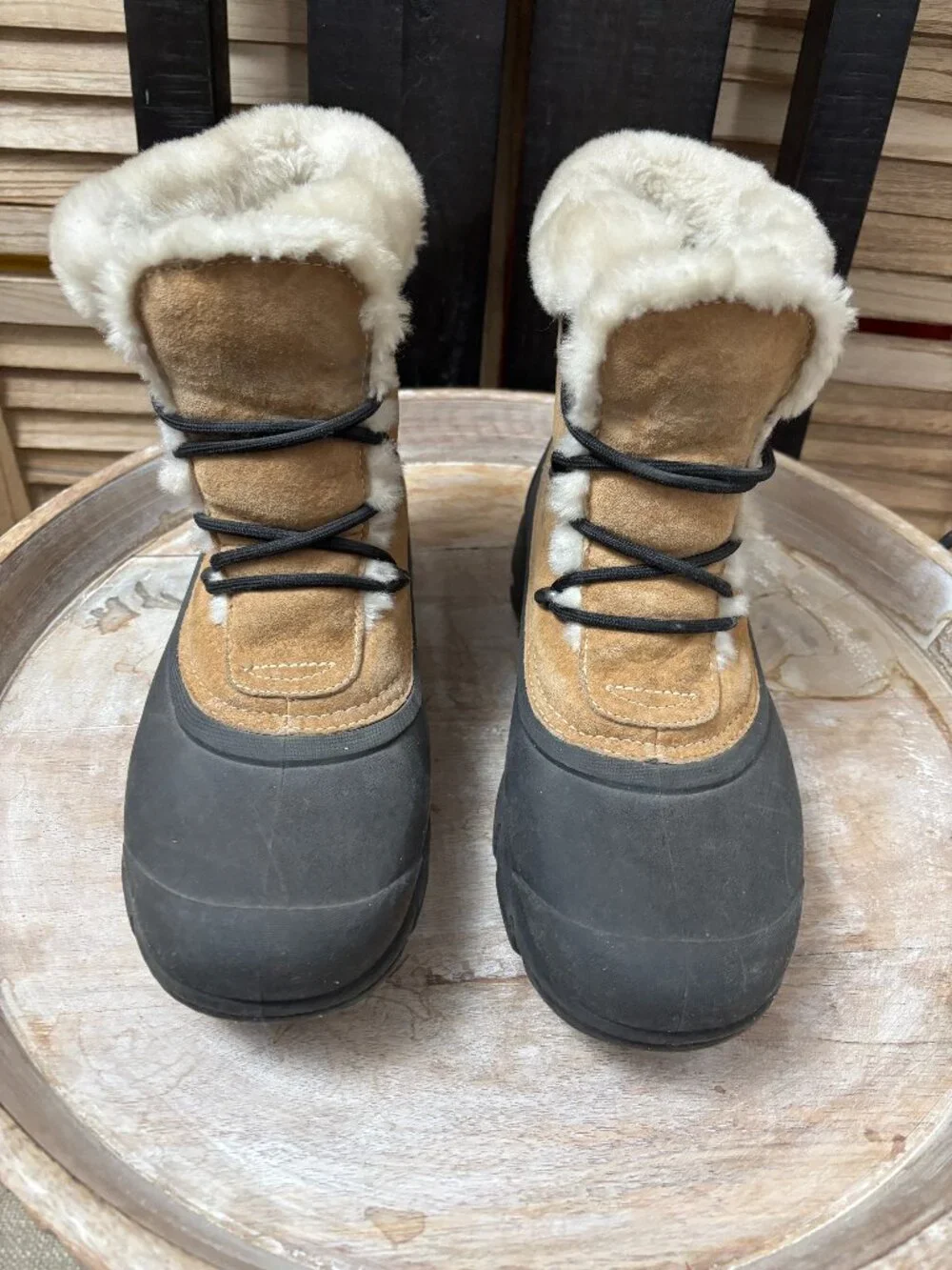 Sorel Snow Angel Lace Tan Waterproof Winter Boots 11